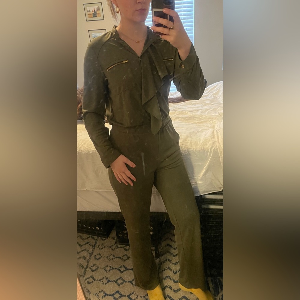 Green Stretchy Jumpsuit